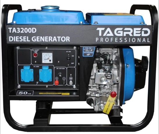 Генератор дизельний TAGRED 1 фаза (220В), 2,9кВт, (TA3200D)